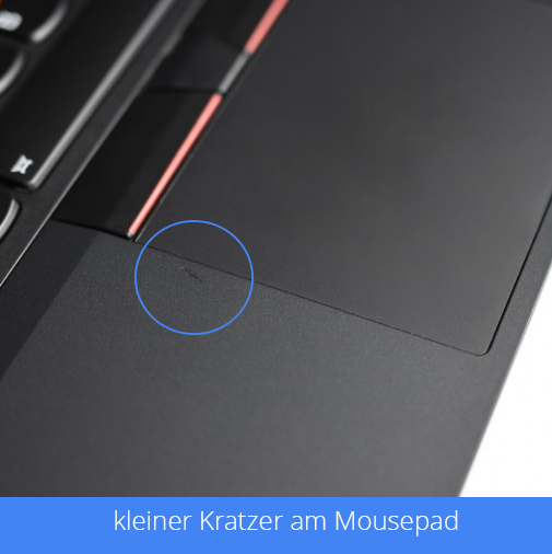 Wie neu: kleiner Kratzer am Mousepad