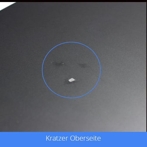 Akzeptabel: Kratzer Oberseite