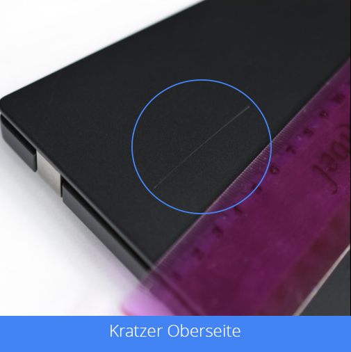 Akzeptabel: Kratzer Oberseite